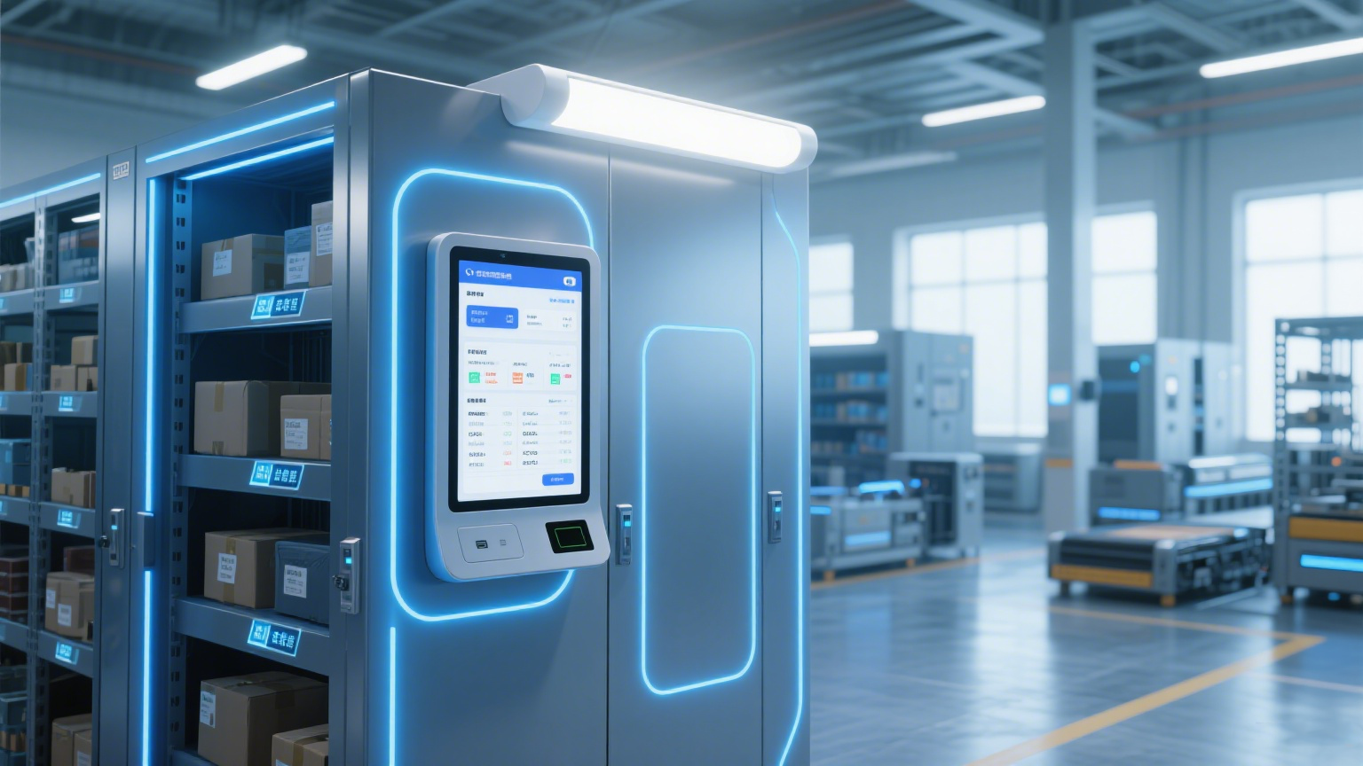 安卓一體機在智能倉儲機柜中的應用